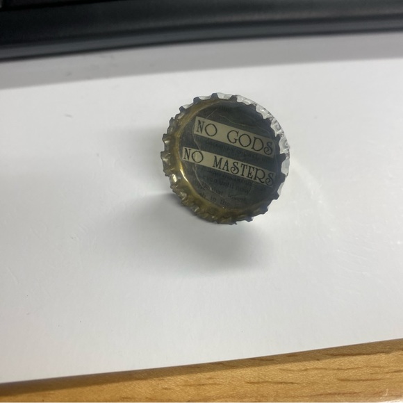 Ring, Unisex NO GODS NO MASTERS - Picture 4 of 4